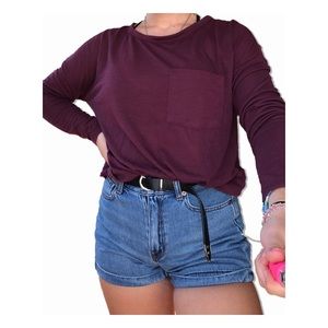Marron long sleeve shirt